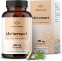 HERBAMAMAMA capsule di madreperla – Integratori naturali di menopausa* per le donne – 1.200mg polvere di erba madre per porzione per il supporto di umore e calma delle donne – Vegan, Non-GMO – fornitura di 50 giorni