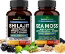 SANDHUHERBALS Sandhu Herbals Bundle - Sea Moss, Shilajit, Black Seed Oil, Ashwagandha, Ginger, Rhodiola Rosea, Panax Ginseng, Sting Nettle