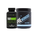 Sculpt Nation da V Shred Test Boost Max e Pre Workout Blue Raspberry Powder Bundle