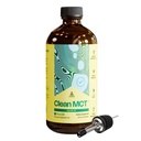 LiveUp Clean MCT Olio - 100% Caprylic C8 per l'energia, la messa a fuoco, la gestione del peso, la salute del fegato, il cervello Superfuel - Keto Supplemento per il caffè e gli chetoni Ketogenic - Non-GMO (16 bottiglia di vetro di oz)
