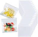 36 confezioni sacchetto della prugna BPA Borse di pedana gratis 12mil 3 x 2,75 pollici trasparente piccolo zip sacchetti di droga riutilizzabili sigillare le buste della pedana per l'organizzatore della medicina di viaggio, gioielli, piccoli pezzi dell'artigianato