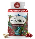 OPTIVIDA Plant Based Natural Acerola Cherry Vitamin C Capsule | 60 Count | Vitamina Organica C | Acido Non Ascorbico Integratore Vegan per Supporto Immune, Sano Pelle & Giunti