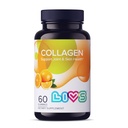 LIVS Collagen Gummies per donne e uomini | Peptidi multi collagene - Peptidi di collagene idrolizzati | Polvere di collagene alternativa per pelle, capelli, unghie e giunti | Gluten Free 100mg Marine Collagen/Dose