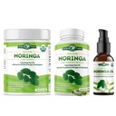 PURA VIDA MORINGA Polvere 8 capsule di oz (120 conte) e olio di Dianabol organico (2fl oz)