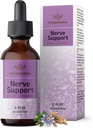 HERBAMAMAMA Nerve Support Supplemento - Vegan Nerve Support Formula con Ashwagandha & Bacopa Monnieri per il cervello - Non OGM, Alcol & Sugar-Free Daily Calming Drops for Adults, 28-Day Supply