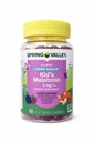 Primavera Valle Vegetariana Melatonina Gummies per bambini, Supporto per il sonno, 60 Ct + la vostra guida alla vitamina