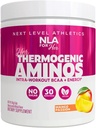 Il suo amino termogenico Pre Post & Intra Workout Booster (Mango Passion, 30 Servings) w BCAA Aminoacidi essenziali, Caffeina, & Electrolytes- Max i vostri allenamenti w Sustain Energy-Vegan, Sugar Free
