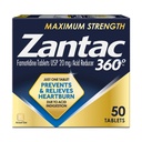 Zantac 360 Compresse di resistenza massima, 50 conte, Prevenzione di bruciore e sollievo, 20 mg compresse