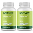 Bioperine 10mg (240 capsule vegetariane) (120 x 2) - No Stearates - Vegan - Non OGM - Gluten Free - Absorption Enhancer