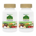 NaturesPlus Fonte di Life Garden Calcium - 120 Capsule Vegan, Confezione da 2 - Vegetariano, Senza Glutine, Certificato Organico - 60 Total Servings