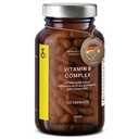 CLAV Vitamina B Complex - 120 Capsule - Tutte le 8 B Vitamine con Co-Fattori Myo-Inositol & Choline - Supporta Metabolismo Energetico - Vegan - Made in Germany