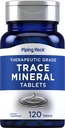 Piping Rock Trace Minerals Supplementi | 120 compresse | Grado terapeutico | Pillole per uomini e donne | Non OGM, Gluten Free