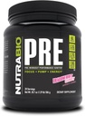 NutraBio PRE polvere di allenamento - Old Formula-Sustain Energy, Mental Focus, Endurance - Beta Alanine, Creatina, Caffeina, Elettroliti - 20 Serve - Dragonfruit Candy