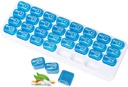 Organizzatore di pillole mensili di 31 giorni, custodia portatile della scatola della medicina del pedaggio per la medicina quotidiana / Vitamin / olio di pesce / rifornimento