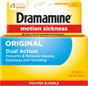 Dramamine Original, Motion Sickness Relief, 36 Conte