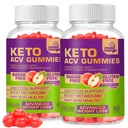 Keto ACV Gummies Gluten & Sugar-Free Apple Cider Gummies per la perdita di peso avanzata - Rapid Fat Burner Diet Supplemento per gli uomini - 60 Gummies (1000MG) (2-Pack)