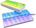 Due volte al giorno Pill Organizer - Domenica Attraverso Sabato Contenitore per Vitamine e Pillole A.M. P.M. (1)