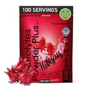 PolvereVitamin Electrolytes Powder Plus (100 Servings) Hibiscus Electrolyte Powder Zero Calorie Keto,0 Zucchero, No Maltodextrin, 1000mg Potassium, 120 mg di calcio, 120 mg di magnesio, polvere di idratazione