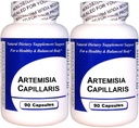 Artemisia Capillaris (90 capsule)-Estratto di erbe concentrato - Supplemento dietetico - 2 Confezione