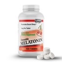 LANDAU Chewable Melatonin per bambini - 1mg Low Dose Melatonin Sleep Aid for Kids - Kosher & Made in USA - Facili da asporto Natural Cherry Flavor Melatonin Sleep Aid for Toddlers, Children & Adults (100)