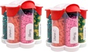 Extra Large Pill Organizer Quotidiano, Weekly, Borraccia di supplemento mensile, Erogatore di pillole carino Blossom con 7 XL Comparti (2 Pack Combo) (Red 2 Pack)