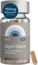 FOCL riposo notte Magnesio sonno supplemento - naturale sonno Aid, Melatonin Free, No Grogginiess, Calma - Magnesio supplemento per sonno riposante con Ashwagandha - Vegan, Non OGM, Cruelty Free