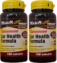 Mason Natural Advance Ear Health Formula Bioflavonoids Plus 100 Caplets per Bottiglia Confezione da 2 Caplets Totale 200