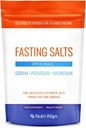 Nutri-alline sale di fissaggio elettroliti polvere | 400g di magnesio di potassio di sodio elettroliti | elettroliti puri non infiammati per il digiuno esteso e intermittente | Sugar Free & Filler Free