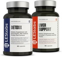 LES Labs Detoxx e supporto per il fegato Duo- Bundle per supportare la funzione del fegato sano, la produzione del glutatione e la disintossicazione