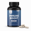 Integratore di supporto immunitario, capsule di sambuco con vitamina D3, vitamina C e zinco per il supporto immunitario, Booster immuni per gli adulti