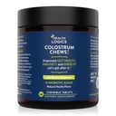 Salute Logiche Colostrum Chews-Colostrum Supplemento 25% IgG per Gut Salute, Supporto immunitario, Crescita dei capelli, Vanilla Flavor, 90 Serve, Intero Bovino Colostrum Superfood