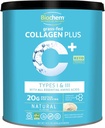 Biochem Collagen Plus Protein - 1.4lb - Natural Flavor - 20g di Collagen Protein Powder - Promuove capelli, pelle, unghie, Joint & Bone Health - Aminoacido - Keto-Friendly - Soft Tissue Support