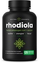 Rhodiola Rosea Supplemento 600mg | 120 capsule vegane | Rhodiola Rosea Extract for Energy, Stress Relief, Mood and Focus | Radice adaptogenic con Rosavin & Salidrosides | 300mg Pills di NutraChamps