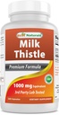 Best Naturals Milk Thistle Extract 1000mg Equivalent - 240 Capsules - Non OGM & Gluten Free (240 Conta (Pacchetto di 1))