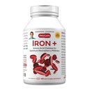 ANDREW LESSMAN Iron Plus 180 Capsules - Ferro da stiro 18mg, 100% Pure Amino Acid Chelated Iron (Glycinate, Aspartate), Plus Vitamina C per l'assorbimento aumentato, Piccolo, Facile da ingoiare capsule, Senza Additivi