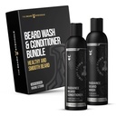 Il Cuscinetto Struggle - Radiance Beard Wash & Conditioner Bundle - Silver Collection - Pack of 2, Viking Storm - Nourish, Cleanse, Softens, & Strengthens Beard - Beard Wash and Conditioner for Men