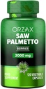 Integratore di prostata ORZAX con estratto di palmetto di sega 2000 mg per gli uomini - Supporto per capelli e urinario - 120 capsule di veg - (120 giorni di alimentazione)