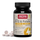 Jarrow Formulas Methyl B-12 1000 MCG e Methyl Folate 400 MCG, Extra Strength, Cellular Energy Metabolism and Cardiovascular Health Formula(1) Con P-5-P, 100 Chewable Tablets, Fino a 100 giorni di alimentazione