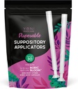 Vaginal Suppository Applicator (30 pack) - Applicatore Suppositories monouso per le donne - si adatta a tutte le dimensioni standard Capsule, Pillole & Tablets - Soft Tip per il comfort & Easy Insert - individualmente battuto