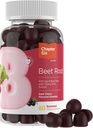 Zahler barbabietola Root Gummies con Estratto di frutta di ciliegia - 500mg barbabietola Gummies per adulti - Dark Cherry Flavor - Supporta il flusso di sangue & Nitric Oxide - Vegetariano Kosher Non OGM barbabietola Gummies - 60 Conte