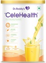 Dr. Reddy’s Celehealth Nutritional Drink, Integratore proteico per uso quotidiano, Basso indice glicemico, Zero Aggiunto Zucchero, Zafferano e Cardamono Flavour, 400g, Giallo