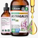 BIO KRAUTER Astragalus Tincture - Estratto di radice di Astragalus per il supporto immunitario - Alcol e Sugar Free - ad alto assorbimento - Vegan Drops 4 Fl.Oz.