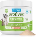 Probiotici Profivex per cani Tutte le Chews & Polvere di Cane Naturale per la Salute Digestiva Integratori Probiotici per Cani 5 Straini di Probiotici & Prebiotici (Powder, 8.5oz)