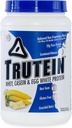 Polvere proteica alta della Truteina di nutrizione del corpo: 45% Whey, 45% Casein, 10% bianco dell'uovo, senza glutine, basso sodio, polvere di proteine del siero dell'erba, supplemento di palestra & Shake di colazione, crema di banana, 2lb