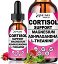 2 Pack Cortisol Supplementi per le donne, 17-in-1 Cortisol Calm Detox Riduttore w. Magnesio Ashwagandha Theanine, Gocce liquide di Cortisol per il relax, Ricreazione Mood & Hormone Harmony, Cortisol Bere Mix