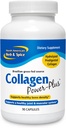 NORTH AMERICAN HERB & SPICE Collagen Power-Plus - 90 capsule - Supplemento al collagene - Joint & Muscle Support, Capelli sani, Pelle & Nails - Bromelain, Papain, Vitamina C - Non-OGM - 30 Serve
