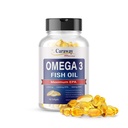 Omega 3 Fish Oil 2000mg- Grado farmaceutico. 1000mg EPA 500mg DHA. Capsule Burpless con No Fishy Aftertaste. Tutto naturale, organico, non OGM, senza glutine per uomini e donne.