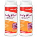 LEADER Psyllium Husk Powder Supplement 4-in-1 Fibra per la salute digestiva, pianta basata 100% naturale Psyllium Husk Daily Fiber, senza glutine, non OGM, Confronta Metamucil 20.3 OZ (pacchetto di 2)