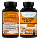 Supplemento di supporto per la neuropatia di SugarMD – 180 capsule di supplemento di Nerve con acido lipoico alfa, Benfotiamine & vitamina D3 B6 B12 - Supplemento di supporto per le mani dei piedi Fingers & Legs - fornitura di 90 giorni